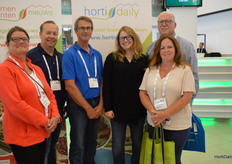 Cornelia Bradt, Shawn Mallen, Craig Willett, Alex Frew, Richard Bradt and Janan Alles, from Canada, with A.M.A. Horticulture Inc.